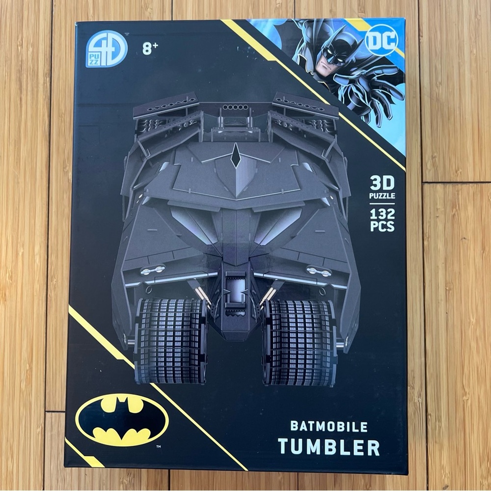 DC BATMAN BATMOBILE TUMBLER 3D Puzzle 132 Pieces 4D Cityscape Disney(brand New)